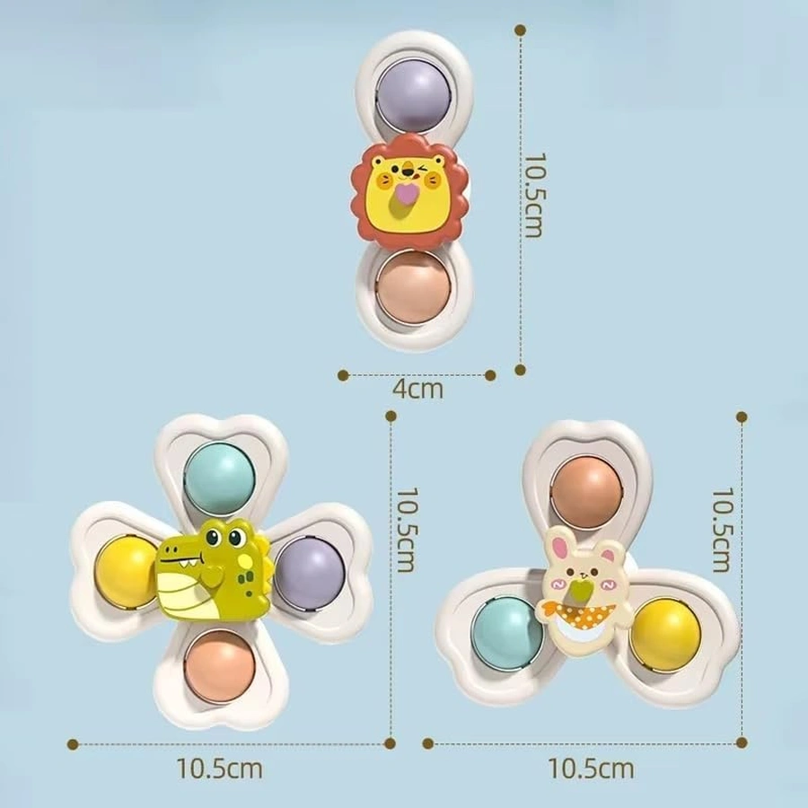 Spinning Rattle Fidget Toy – Suction Cup Windmill Sensory Toy for Babies & Toddlers - Image 2
